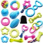 17-Pack Cute Chew Toys for Small Puppies