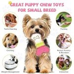 6 Pack Pink Puppy Teething & Chew Toys Set