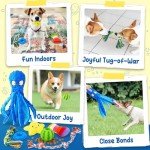 9-Pack Interactive Plush Puppy Dog Toys for Teething