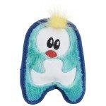 Durable Plush Penguin Squeaky Dog Toy - Blue