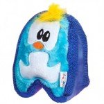 Durable Plush Penguin Squeaky Dog Toy - Blue