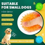 PUPTILY Squeaky Chew Balls for Small Dogs