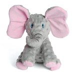 DODODOLA Squeaky Elephant Plush Dog Toy