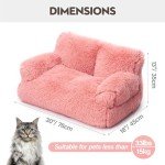 Mewoo Small Dog Bed and Cat Couch, Pink
