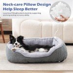 Cozy Washable Medium Dog Bed with Anti-Slip Bottom
