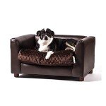 Cozy Chocolate Fluffy Pet Sofa Bed - Small
