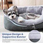 Cozy Washable Medium Dog Bed with Anti-Slip Bottom