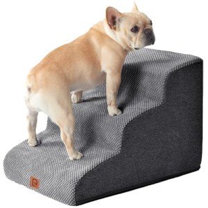 Curved Dog Stairs for Small Pets - 3 Steps
