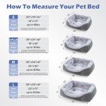 Cozy Washable Medium Dog Bed with Anti-Slip Bottom
