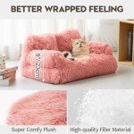 Mewoo Small Dog Bed and Cat Couch, Pink