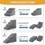 3-Tier Pet Steps for Dogs - Non-Slip Ramp