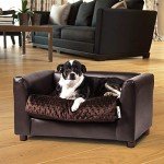 Cozy Chocolate Fluffy Pet Sofa Bed - Small