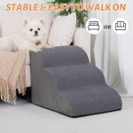 3-Tier Pet Steps for Dogs - Non-Slip Ramp