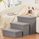 Foldable Dog Stairs for High Beds or Couches