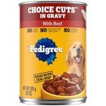 Pedigree Beef Cuts in Gravy Dog Food, 12 Cans
