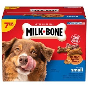 Peanut Butter Flavor Crunchy Dog Biscuits - 7lbs