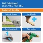 Coolaroo Elevated Dog Bed – Large, Aquatic Blue