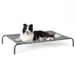 Cool Elevated Pet Bed for Large Dogs - Grey
