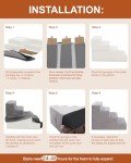 4-Step Dog Stairs for Small Dogs in Grey