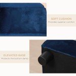 Chic Blue Dog Sofa Bed with Hidden Storage