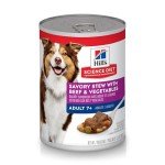 Hill's Science Diet Senior Wet Dog Food, Beef & Veg Stew