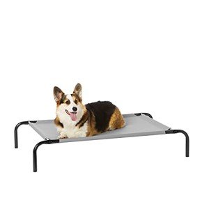Cooling Elevated Dog Bed with Metal Frame, Medium