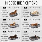 OhGeni Large Orthopedic Couch Dog Bed - Gray