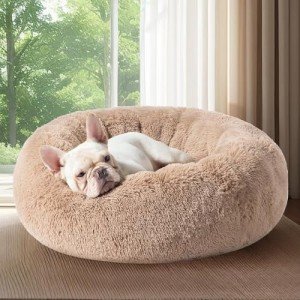 Cozy Donut Dog Bed for Medium Pets - 30