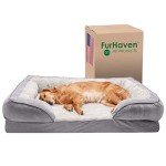 Furhaven Jumbo Cooling Gel Dog Bed - Granite Gray