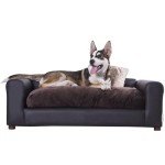 Moots Cozy Espresso Leatherette Dog Sofa