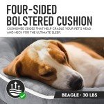 OhGeni Large Orthopedic Couch Dog Bed - Gray