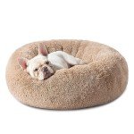 Cozy Donut Dog Bed for Medium Pets - 30