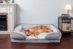 Furhaven Jumbo Cooling Gel Dog Bed - Granite Gray