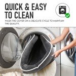 OhGeni Large Orthopedic Couch Dog Bed - Gray