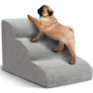 Soft Foam Dog Steps for Small Pets, 3 Tiers