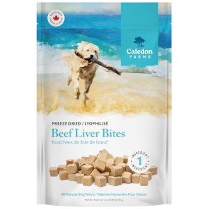 Beef Liver Bites Dog Treats by Caledon Farms
