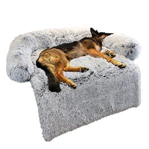 Fluffy Calming Dog Bed with Removable Cover