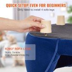 Soft Velvety Dog Couch for Small Pets, Blue