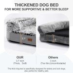 Orthopedic Dog Bed for Large Dogs - 3.7" Thick