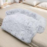 Fluffy Calming Dog Bed with Removable Cover