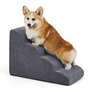 Grey Dog Stairs for Small Pets - 4 Steps