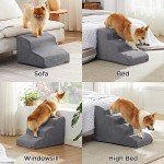 Grey Dog Stairs for Small Pets - 4 Steps
