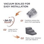 Grey Dog Stairs for Small Pets - 4 Steps