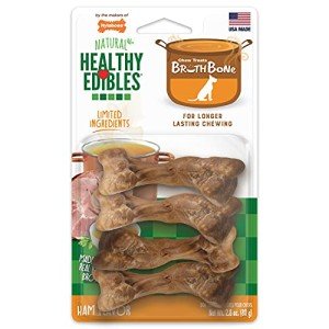 Nylabone Ham Flavor Broth Bone Dog Chews