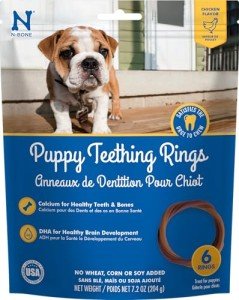 N-Bone Chicken Flavor Teething Rings for Puppies