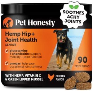 Hemp Joint Supplement for Senior Dogs - 90 Chews