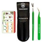 TickCheck Tick Remover Kit with Tweezers & Case