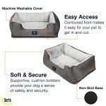 Serta Orthopedic Dog Bed - Slate Gray, Large