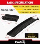 Portable 61" Folding Pet Ramp for Puppies