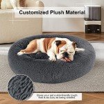 Plush Donut Cuddler Bed for Dogs and Cats